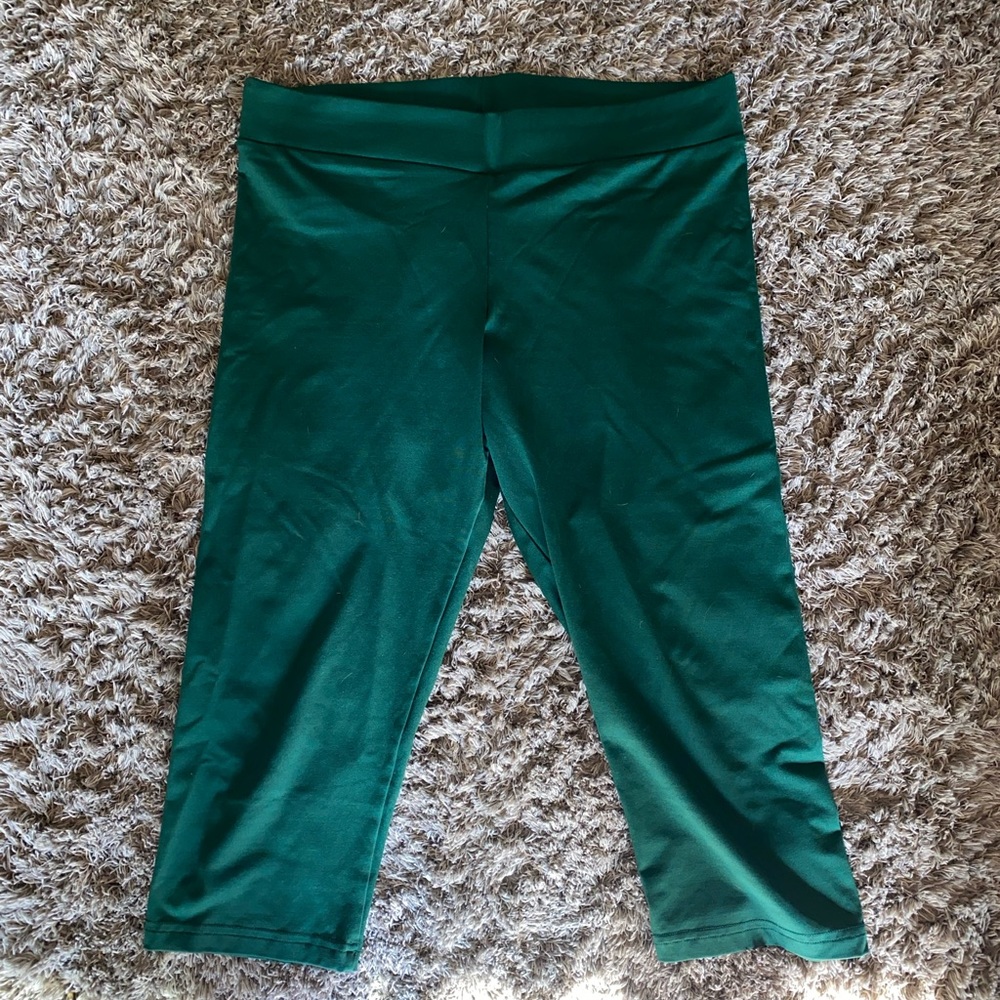 Green varsity leggings XL like new